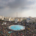ببینید | تصاویر هوایی از میدان انقلاب