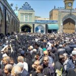 عکس | دختر امام خمینی(ره) در مراسم تشییع پیکر امیرعبداللهیان