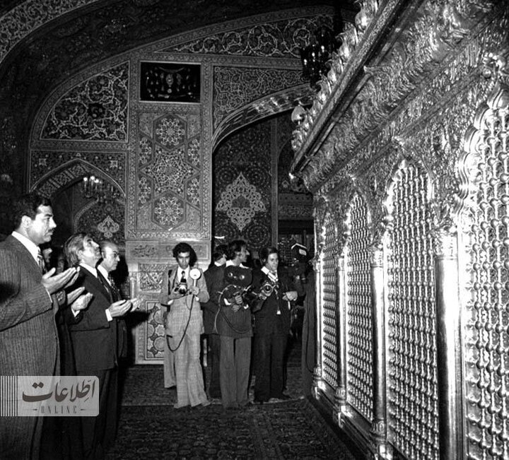 عکس‌های منتشرنشده از حضور صدام در حرم امام رضا(ع)