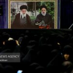 مراسم وداع با پیکر مطهر شهدای خدمت در مصلای امام خمینی«ره» تهران (فیلم و عکس)