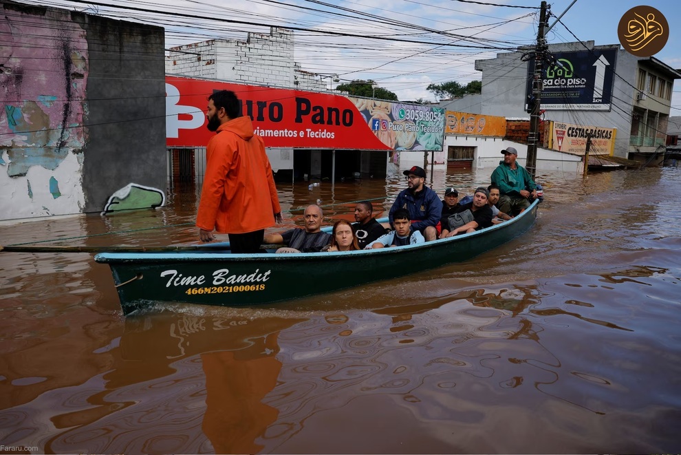 تصاویر خیره کننده از وسعت سیل در جنوب برزیل
