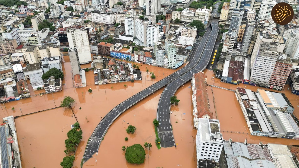 تصاویر خیره کننده از وسعت سیل در جنوب برزیل