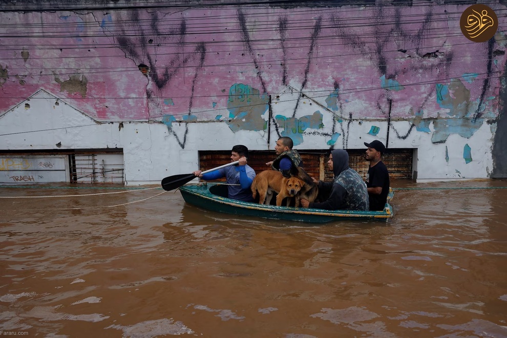 تصاویر خیره کننده از وسعت سیل در جنوب برزیل