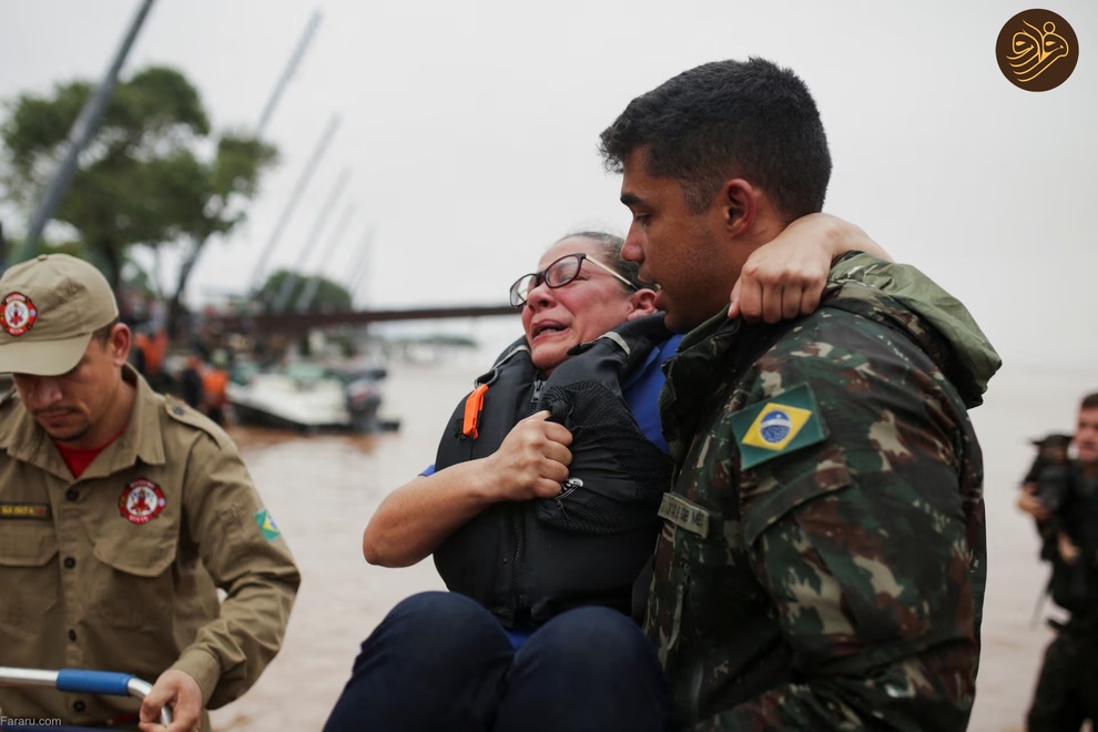 تصاویر خیره کننده از وسعت سیل در جنوب برزیل