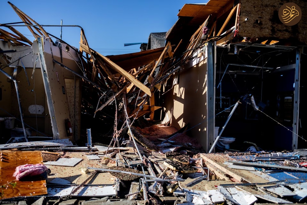 (تصاویر) خسارات طوفان در ایالت میشیگان آمریکا