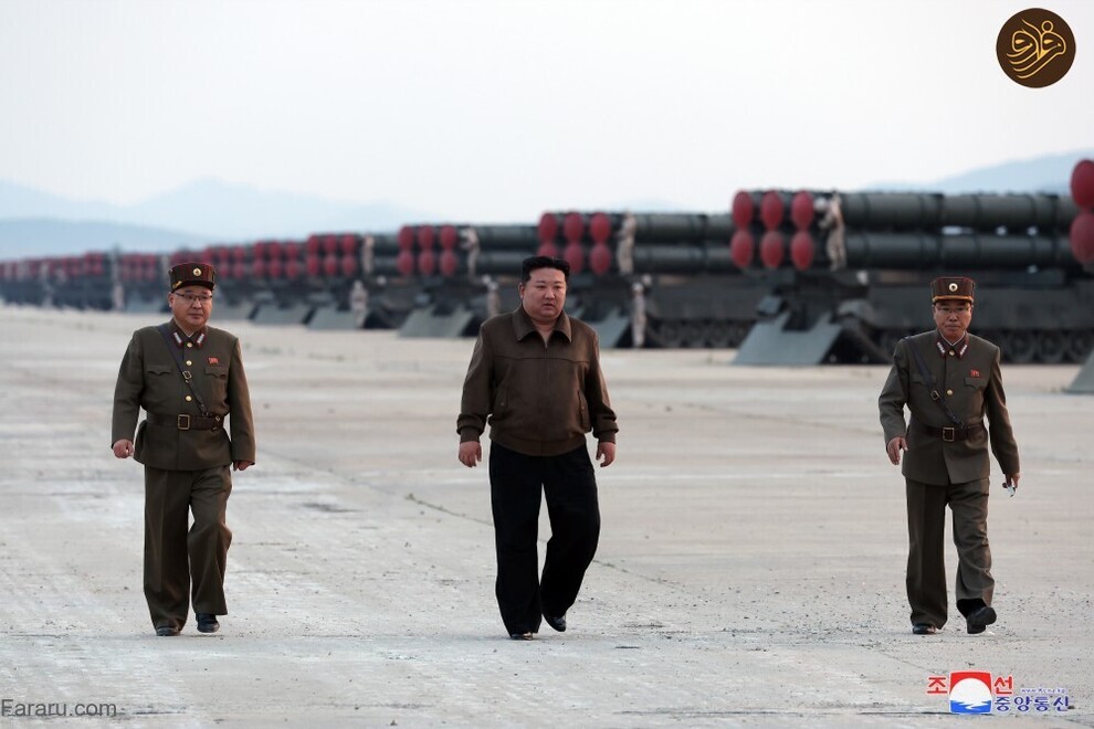 (تصاویر) آتش بازی کیم جونگ اون