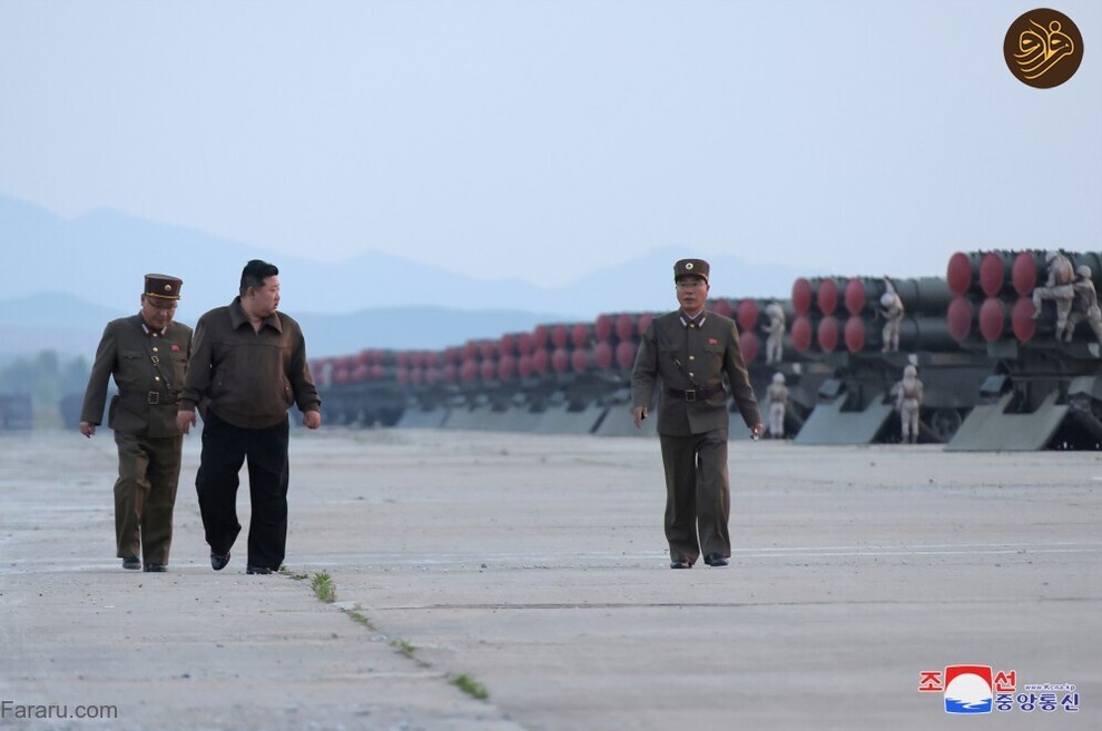 (تصاویر) آتش بازی کیم جونگ اون