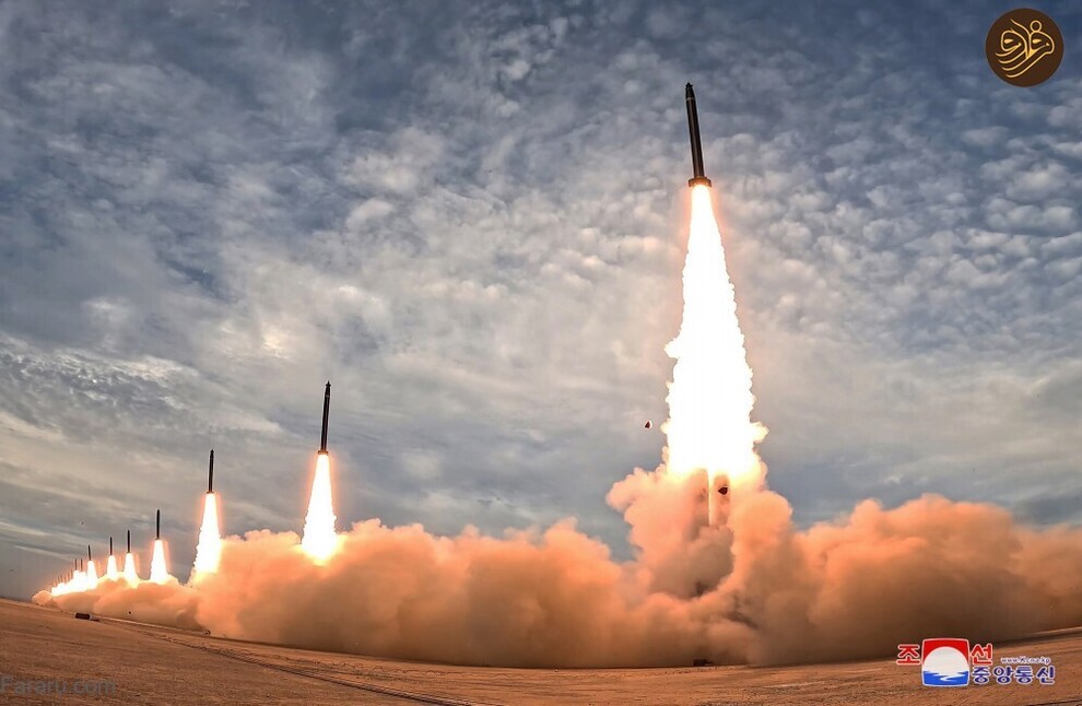 (تصاویر) آتش بازی کیم جونگ اون