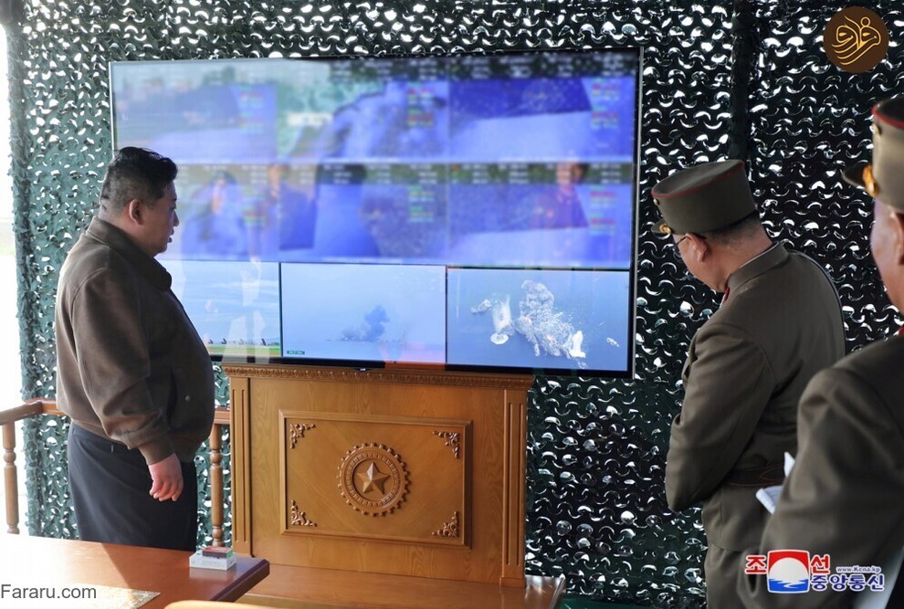 (تصاویر) آتش بازی کیم جونگ اون