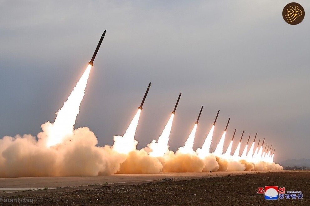 (تصاویر) آتش بازی کیم جونگ اون