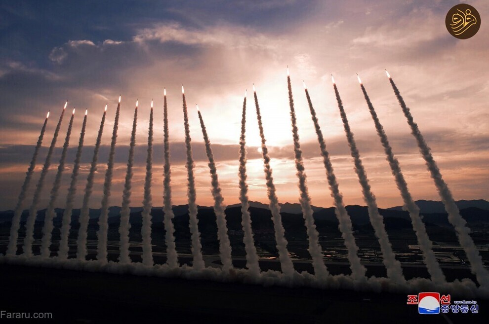 (تصاویر) آتش بازی کیم جونگ اون