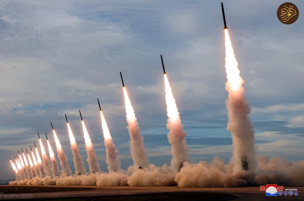 (تصاویر) آتش بازی کیم جونگ اون