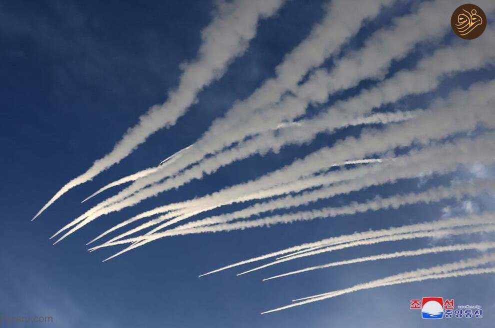 (تصاویر) آتش بازی کیم جونگ اون