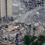 ویدیو / ویرانی ساختمان چهار طبقه در میامی بر اثر انفجار