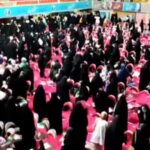 ببینید /  تصاویری از لحظه ورود جلیلی به سالن حجاب در حالی که بیش از نیمی از سالن خالی است