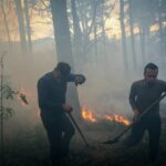 ببینید/ پایش هوایی آتش سوزی جنگل‌های پلدختر