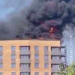 ویدیو / آتش سوزی مهیب ساختمانی در لندن