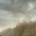 ببینید | تصاویری از هجوم طوفان خاک به تهران