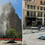 ببینید | تصاویر جدید و ترسناک از انفجار یک ساختمان در اوهایو؛ تلاش‌های تلخ برای نجات از مرگ