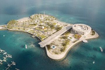 گزارش تصویری| قطر در دل جزیره المها موزه‌ای غول‌پیکر می‌سازد