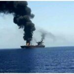 ببینید |  لحظۀ اصابت شهپاد یمن به کشتی «Transworld Navigator»