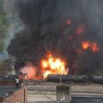 ببینید | اولین تصاویر از آتش‌سوزی شدید در برج مونا در کیش