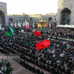 آیین اذن عزای حسینی در حرم مطهر رضوی