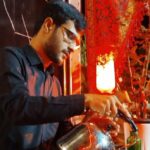 برپایی ایستگاه صلواتی همزمان با دهه محرم در بردسکن