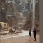 ببینید | سیل در شهر پترا در اردن