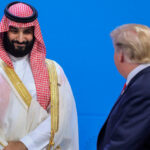 ببینید | کنایه ترامپ هنگام سخنرانی به بن‌سلمان: خوابیدی؟