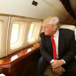 ببینید | جزیره نخل دبی از دریچه هواپیمای ریاست جمهوری آمریکا