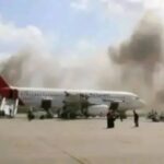 ببینید | فرودگاه صنعا پس از حمله هوایی اسرائیل