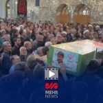 تشییع پیکر سپهبد پاسدار شهید حسین سلامی با شعار «مرگ بر اسرائیل»