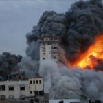 ببینید | ادامه حملات هوایی اسرائیل در شمال غزه و خان‌یونس