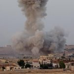 ببینید | انفجارهای مهیب در انبارهای تسلیحات غرب فرودگاه حماه؛ احتمال حمله پهپادی اسرائیل