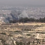 ببینید / تصاویر دیگری از حمله اسرائیل به اطراف کاخ ریاست جمهوری سوریه