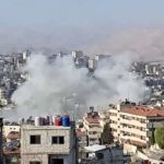 ببینید | فرار خبرنگار پس از حمله اسرائیل به دمشق