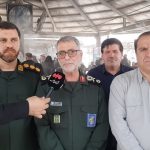 ورود سپاه پاسداران برای خدمات رسانی به زوار اربعین حسینی در مرز مهران