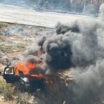 ببینید | حمله پهپادی اسرائیل به یک خودرو در منطقه بقاع لبنان