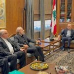 ببینید | لاریجانی با رئیس مجلس لبنان دیدار کرد