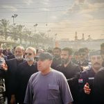 ببینید | زیارت مزار سیدحسن نصرالله توسط علی لاریجانی دبیر شورای امنیت ملی