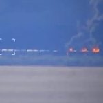 ببینید | انهدام قطار حامل سوخت ارتش روسیه توسط پهپادهای انتحاری اوکراینی