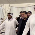 ببینید / دومین حضور رهبران«حماس» در یادبود شهدای حملات اسرائیل