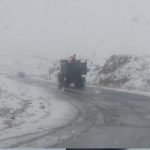 ببینید /  چالدران آذربایجان غربی در آستانۀ پاییز، برفی شد