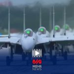 نمایش هواپیماهای جاسوسی و جنگنده‌های پیشرفته چین در مراسم رژه