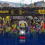 چشمان اشک‌بار مردم در سالگرد سید مقاومت