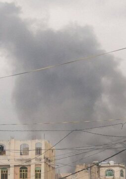 تصاویر اولیه از حملات اسرائیل به صنعا