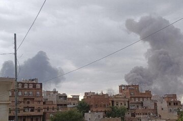 تصاویر اولیه از حملات اسرائیل به صنعا