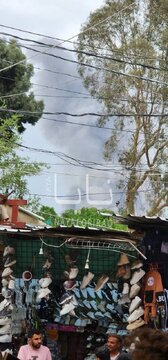 تصاویر اولیه از حملات اسرائیل به صنعا