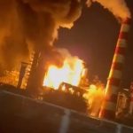 ببینید | پالایشگاه و بندر روسیه هدف حملات اوکراین